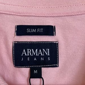 NWT Armani Jeans Pink Polo